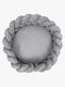 MeowBaby Aesthetic Babynest med Flettet Beskyttelse & Leketeppe, Grey