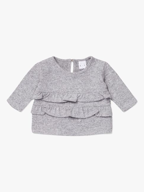 Luca & Lola Asia Genser Baby, Grey Melange