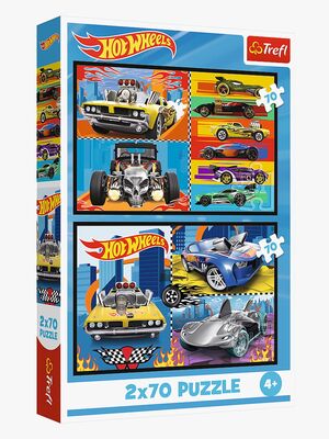Trefl Hot Wheels Puslespill 2x70 Brikker