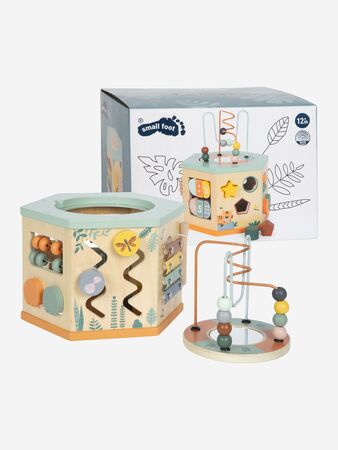 Small Foot Motor Aktivitetskube med 7 Sider Safari