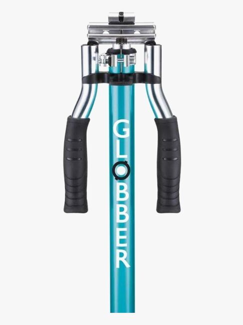 Globber Flow Element Lights Chrome Finish Sparkesykkel, Aqua Blue