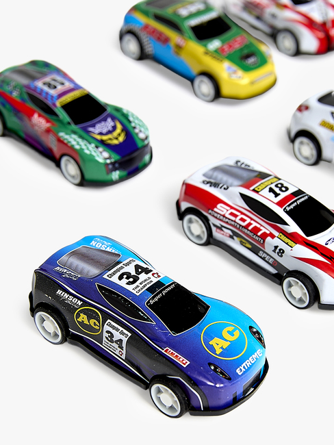 Alex's Garage Trekk Opp-funksjon Racerbiler 24 Stk