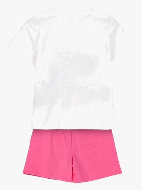 Gabby's Dollhouse T-skjorte & Shorts Sett, Hvit/Rosa