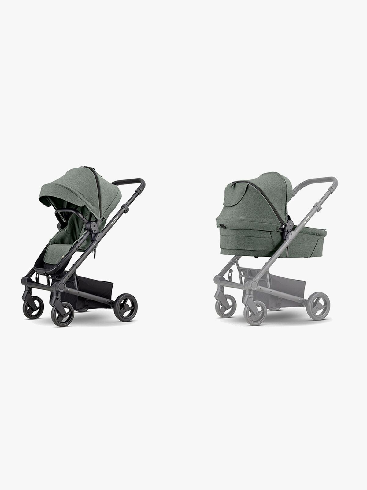 Mutsy Nexo+ Duovogn, Khakigrønn