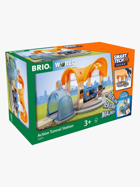 BRIO 33973 Smart Tech Togstasjon med Interaktive Funksjoner