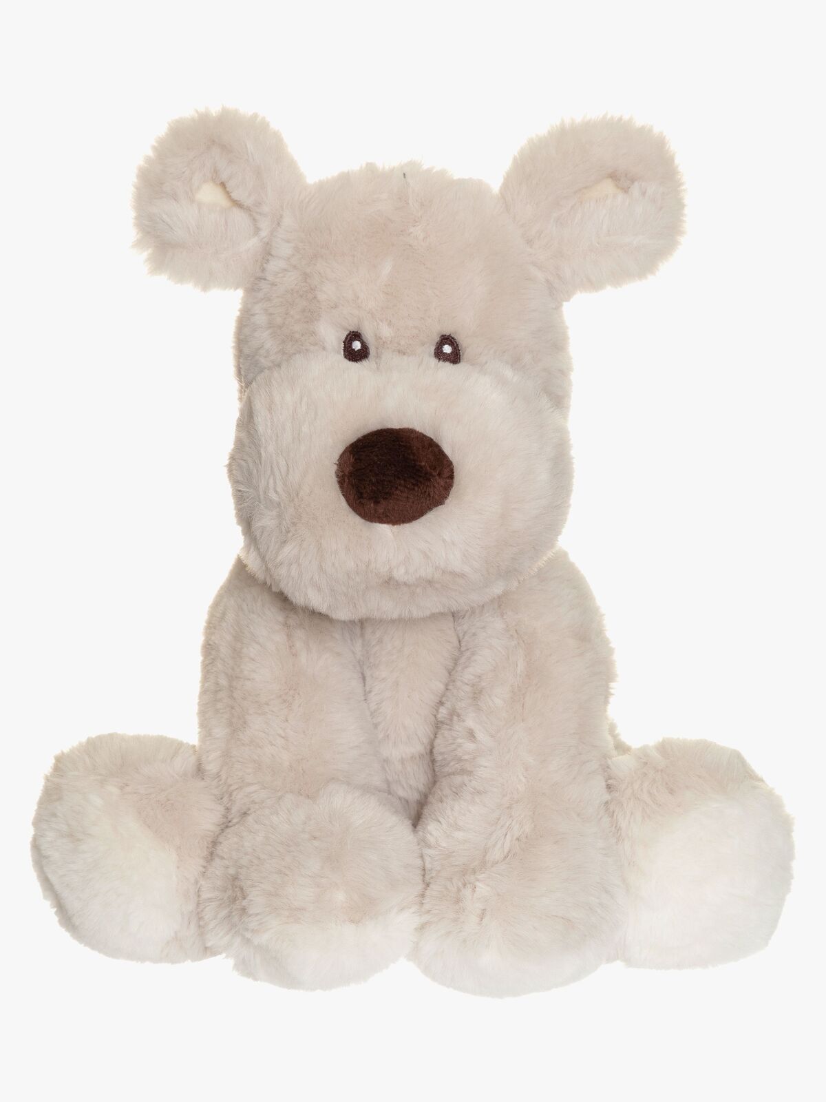 Teddykompaniet Kosedyr Mocca Hund 34 cm, Grå