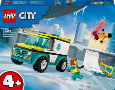 LEGO City 60403 Ambulanse og snøbrettkjører