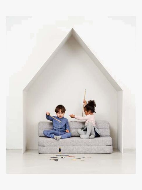 by KlipKlap 3 Fold Sofa XL, Multi Grey