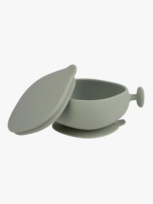 b.box Skål med Lokk Silikon, Sage