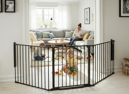 BabyDan Flex StepFree XXL Skrugrind, Svart