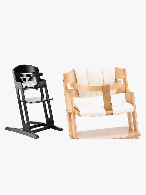 BabyDan Danstolen Matstol & Matstolpute, /SvartBeige