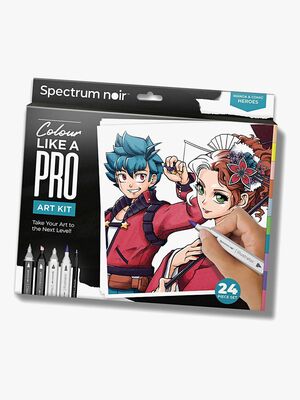 Spectrum Noir Illustrasjonssett Comic Book Hero