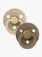 BIBS Smokk Colour 2-pack Lateks Størrelse 3 Vanilla/Dark Oak