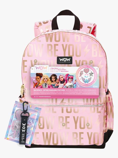 WOW Generation Ryggsekk med Stoffmerker, Rosa