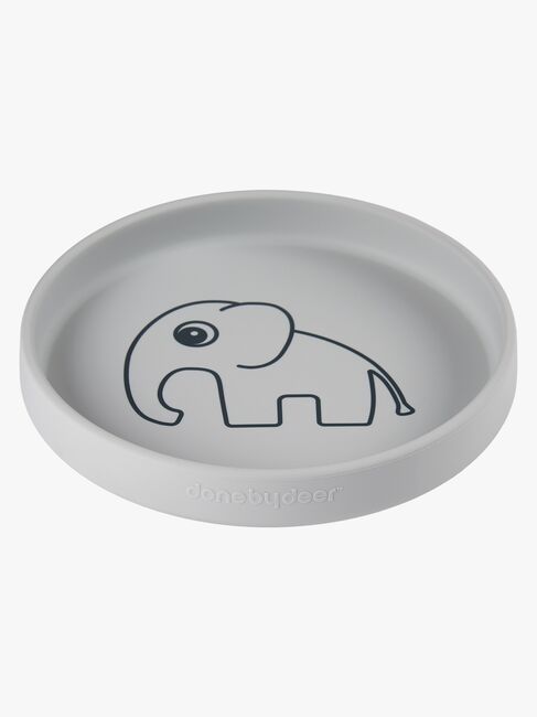 Done By Deer Silikontallerken Elphee, Grey