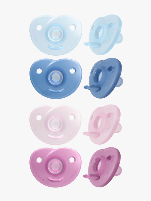 Philips Avent Soothie Smokk 0–6m 2-Pakk, Rosa/blå Blandet