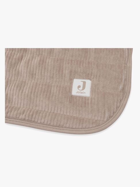 Jollein Teppe 75x100 cm Velvet Rib, Milky Coffee