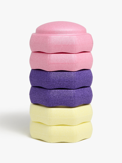 JLY Balansesteiner 6-pakk, Rosa