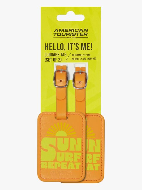 American Tourister Graphic Tags Bagasjemerke 2-Pakk, Sun Surf Repeat