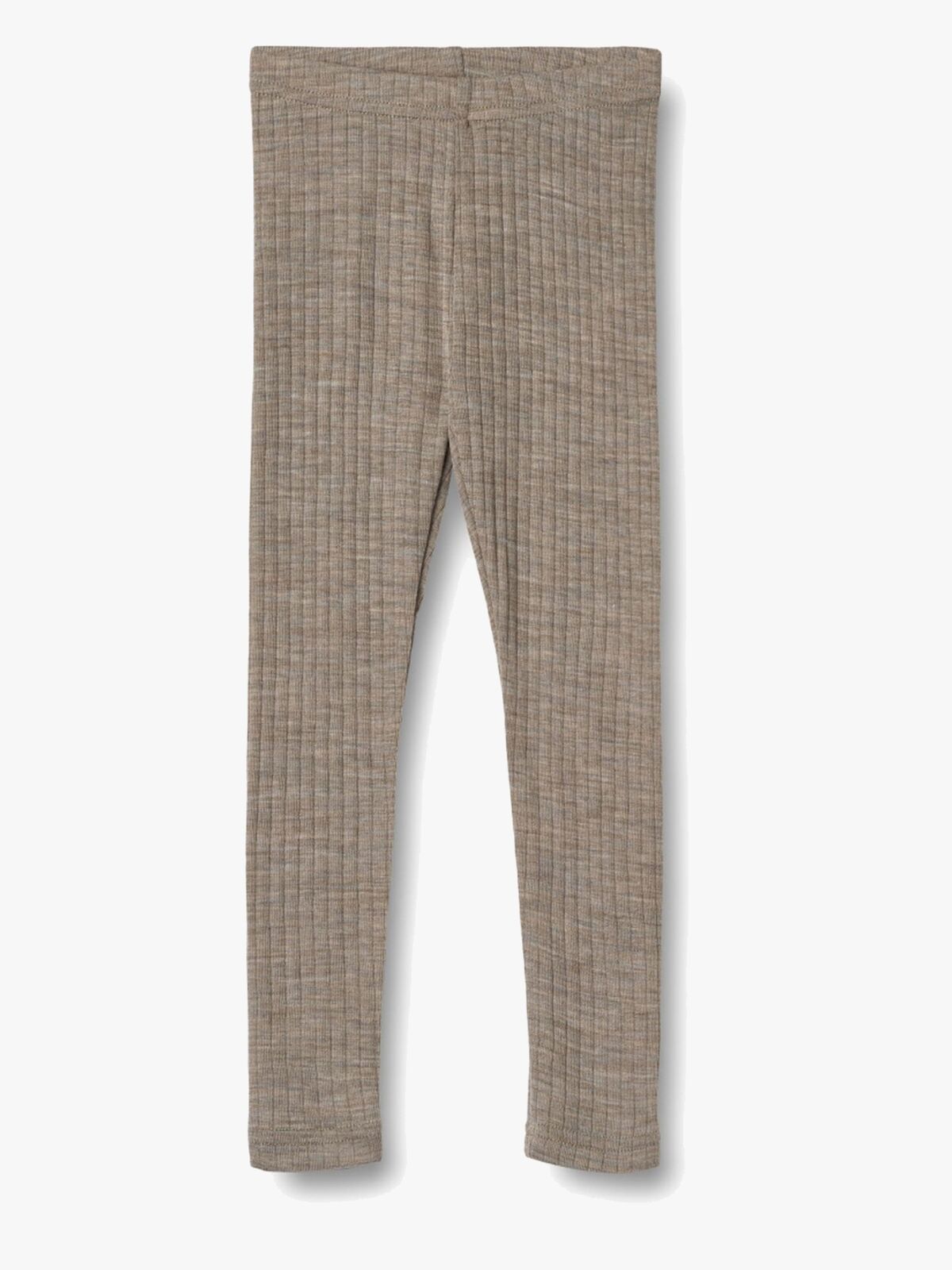 Wheat Agi Leggings Merinoull, Khaki Melange