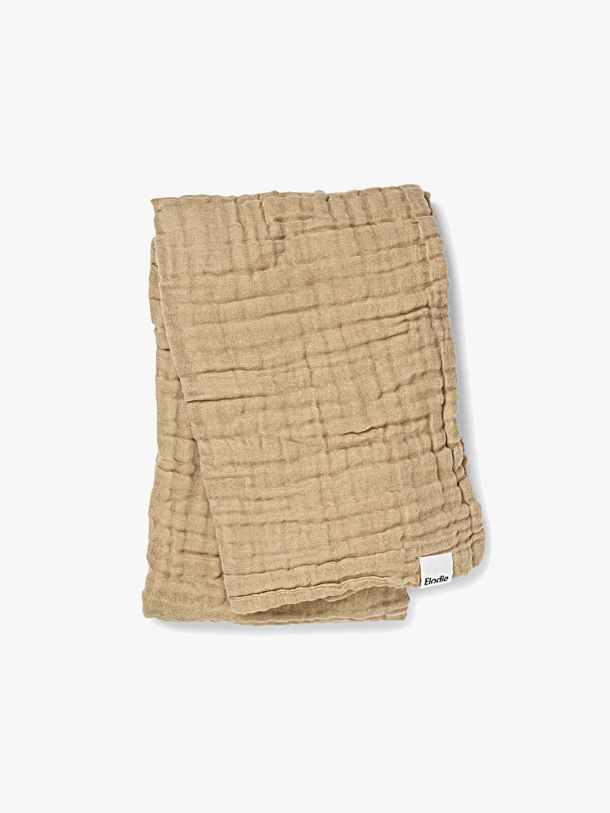 Elodie  Rynket Teppe 120x120, Pure Khaki