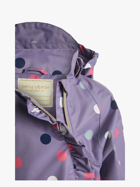 Petite Chérie Atelier Lily Skalldress, Dots Lavender Gray