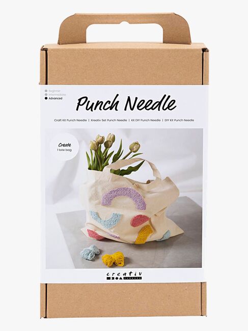 Creativ Company Hobbysett Broderi Tøyveske med Pastellfarger
