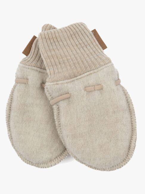 Mikk-Line Votter Merinoull, Melange Offwhite