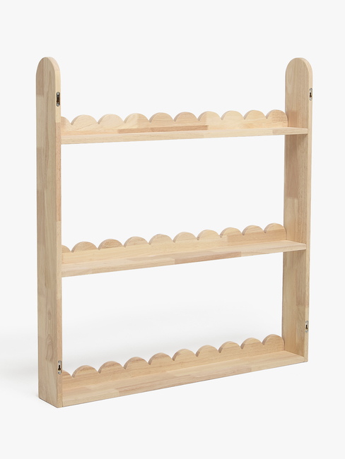 Alice & Fox Dune  Veggopphengt Bokhylle, Natural Wood