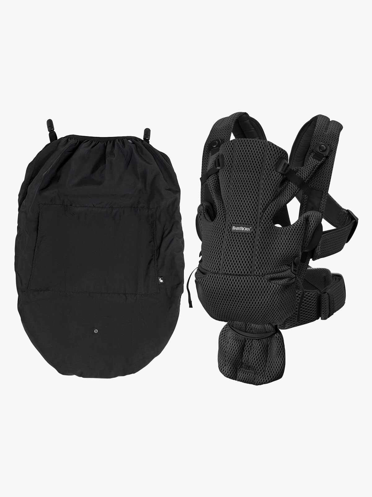 BabyBjörn Move Bæresele 3D Mesh inkl. Regntrekk, Svart