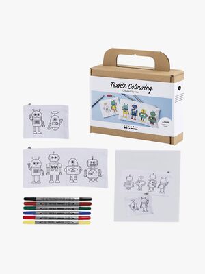 Creativ Company DIY Hobbysett Tekstilfarge Robot