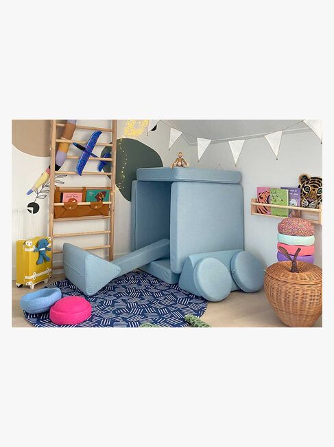 Shappy Play Byggbar Sofa 160x80 cm, Sky Blue