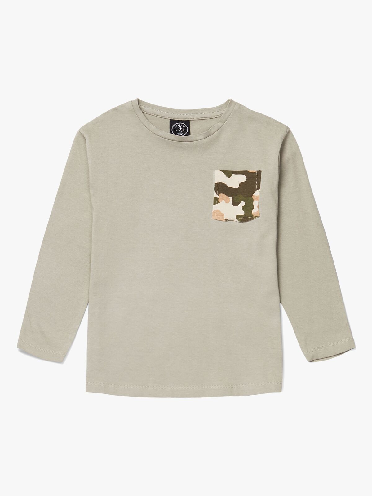 Luca & Lola Piero Langermet T-Skjorte, Khaki