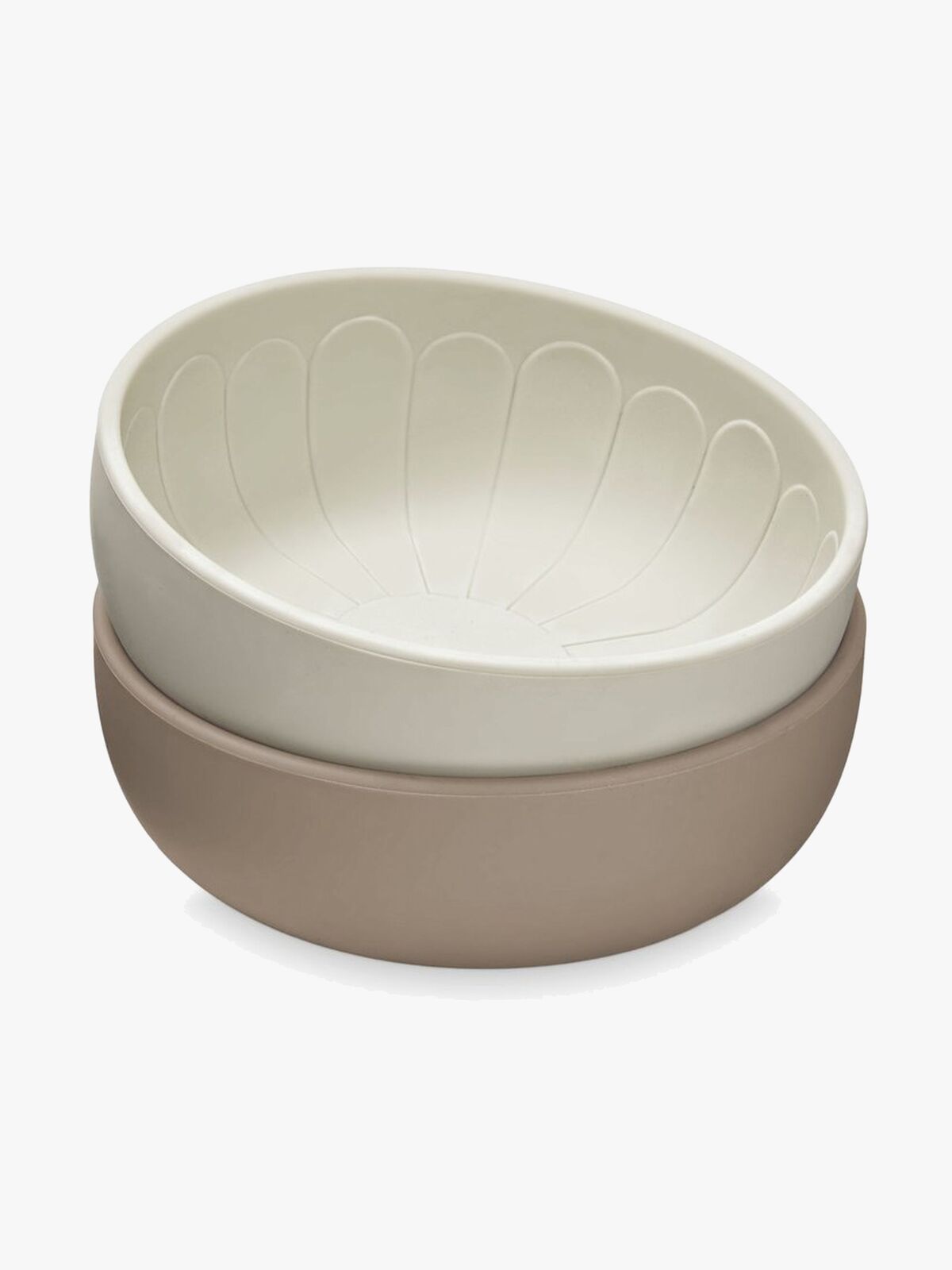 Cam Cam Copenhagen Silikonskål 2-pack Flower, Earth Mix