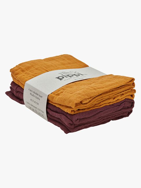 Pippi Musselinteppe 4-pack, Tortois