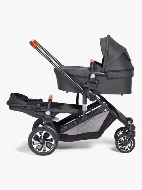 Beemoo Maxi 4 Twin Søskenvogn inkl. Søskensete, Black/Black
