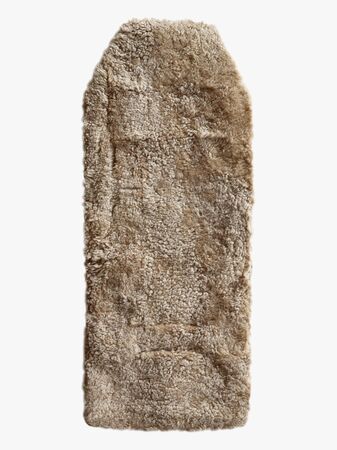 Bozz Sittepute Lammeskinn Krøllete Klipt, Nappa Linen