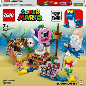 LEGO Super Mario 71432 Ekstrabanesettet Dorries eventyrlige skipsvrak