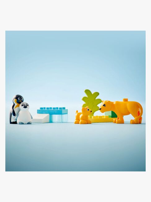 LEGO DUPLO Town 10442 Villdyrfamilier: Pingviner og løver