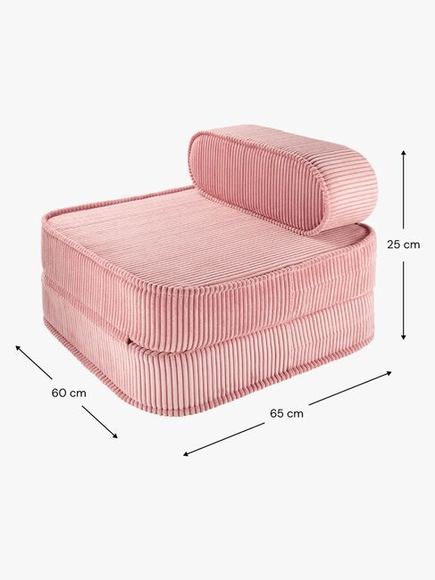 Wigiwama Flip Brettbart Stol 150x60 cm, Pink Mousse