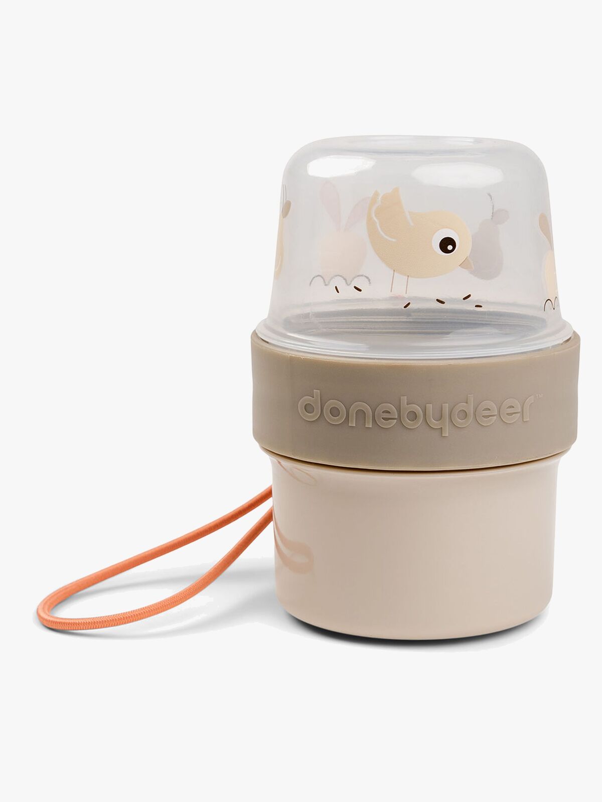 Done By Deer Birdee To Go Two-Way Snacksbeholder, Sand