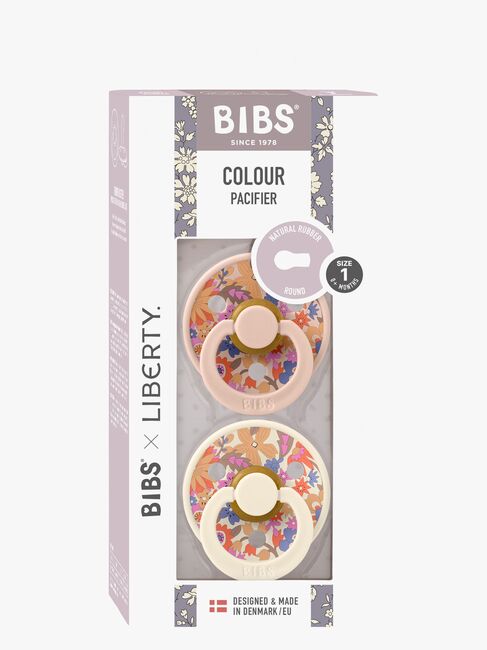 BIBS x Liberty Colour June Blossom Smokk 2-Pakk Lateks Str 1, Blush Mix