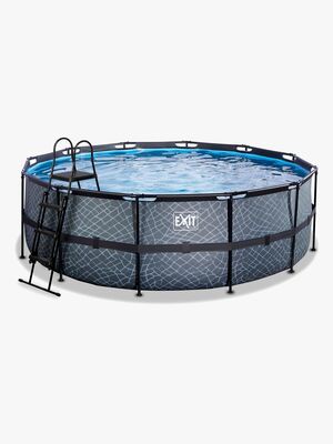 EXIT Stone Basseng 427x122 cm, Grå