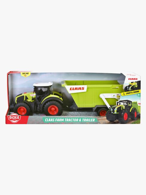 Dickie Toys CLAAS Traktor med Tilhenger