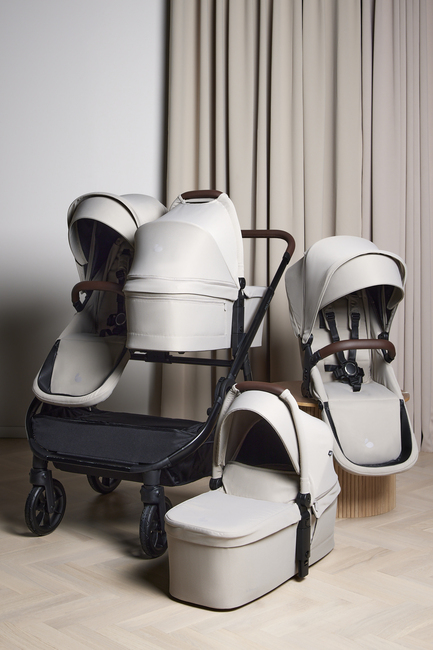 Beemoo Pro Twin 2 Tvillingvogn, Latte Beige