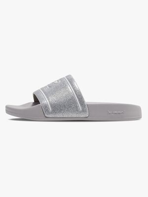 Hummel Pool Slide Glitter Jr Slippers, Lunar Rock