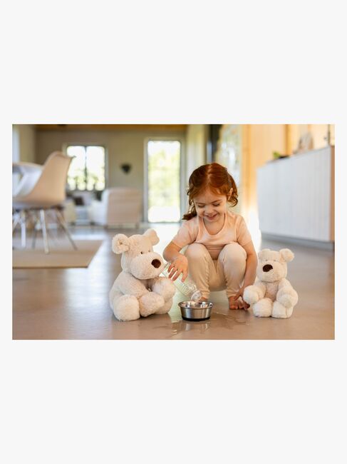 Teddykompaniet Kosedyr Mocca Hund 18 cm, Grå