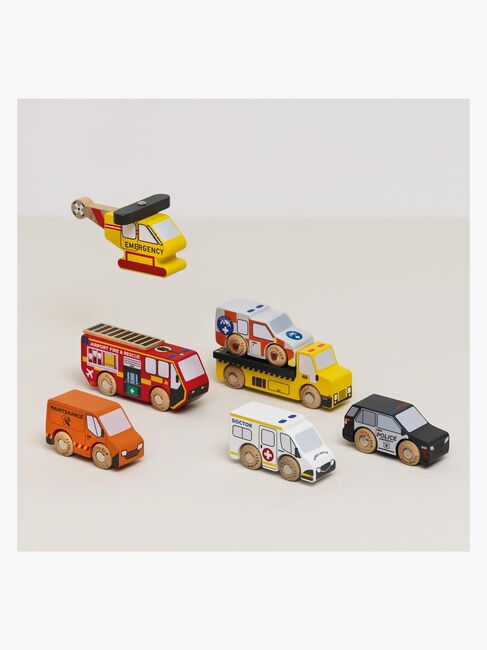 Le Toy Van Redningshelikopter & Redningsbiler