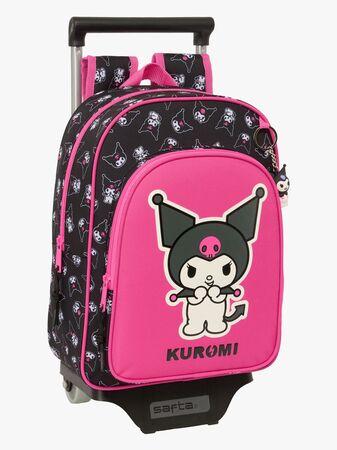 Hello Kitty Kuromi Trolley Trillekoffert 10L, Rosa/svart
