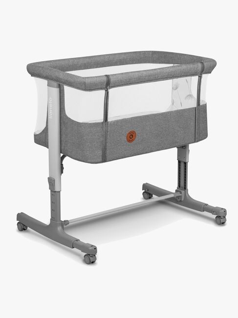 Lionelo Aurora Bedside Crib 3-in-1, Grey Concrete